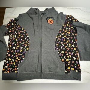 Disney Gray Hoodie with Halloween Mickey Design
